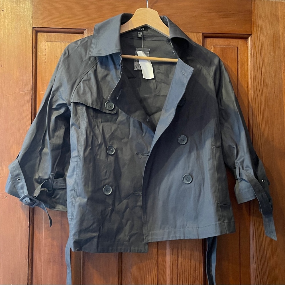 Cropped Jacob Gray Pea Coat